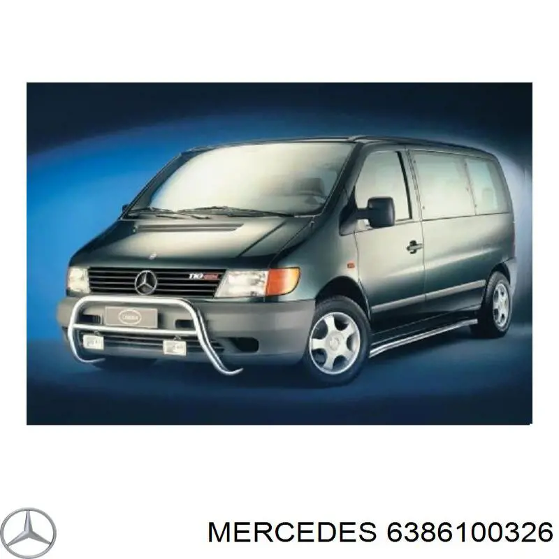 6386100326 Mercedes soporte, faro principal delantero derecho