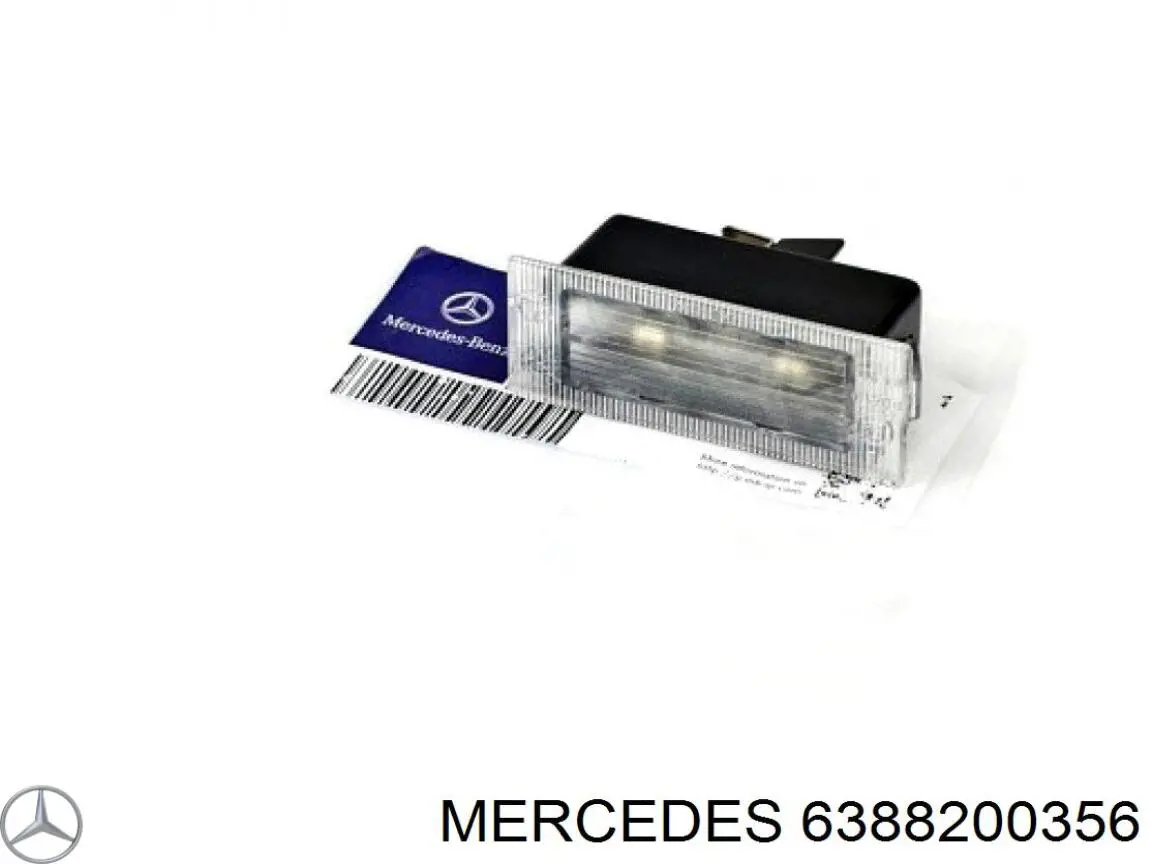 Lampara de matricula Mercedes 6388200356 precio, desde 18,68 EUR