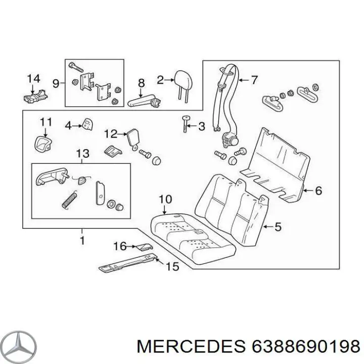 Comprar 6388690198 Mercedes Anillo de sellado de la bomba de lavaparabrisas