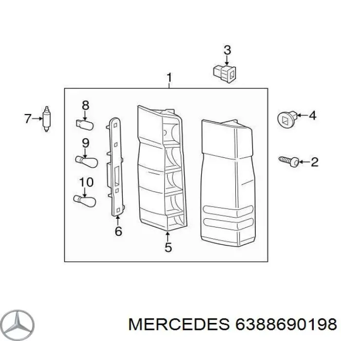 Anillo de sellado de la bomba de lavaparabrisas 6388690198 Mercedes