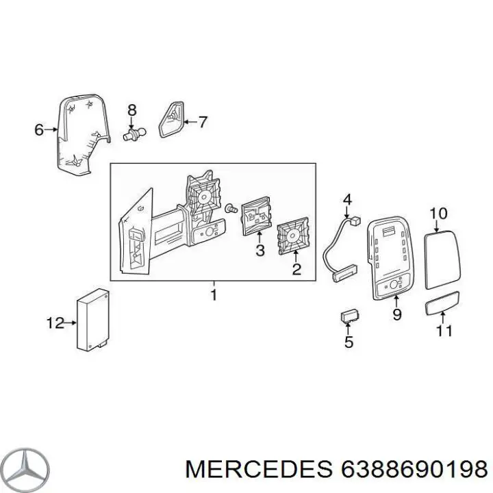 A6388690198 Mercedes Anillo de sellado de la bomba de lavaparabrisas