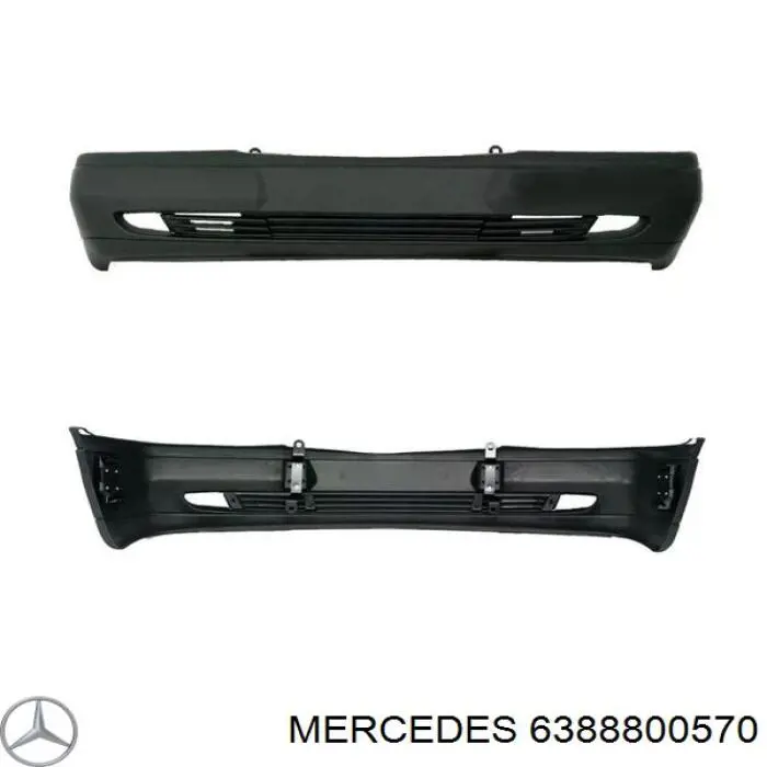 A638880XX70 Mercedes paragolpes delantero