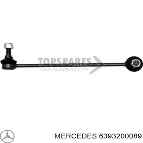 6393200089 Mercedes barra estabilizadora delantera izquierda