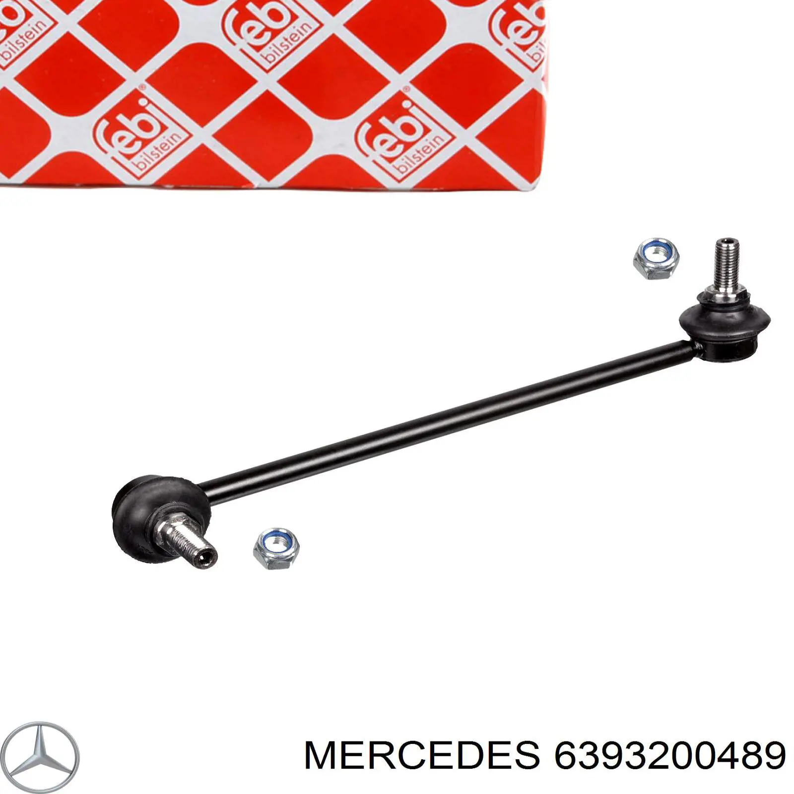 6393200489 Mercedes barra estabilizadora delantera izquierda