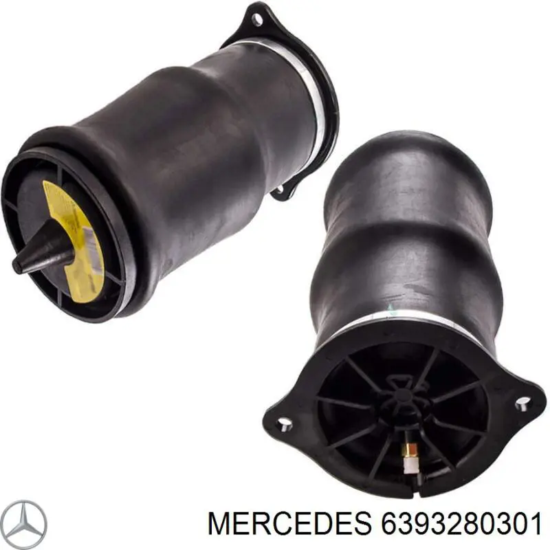 6393280301 Mercedes muelle neumático, suspensión, eje trasero