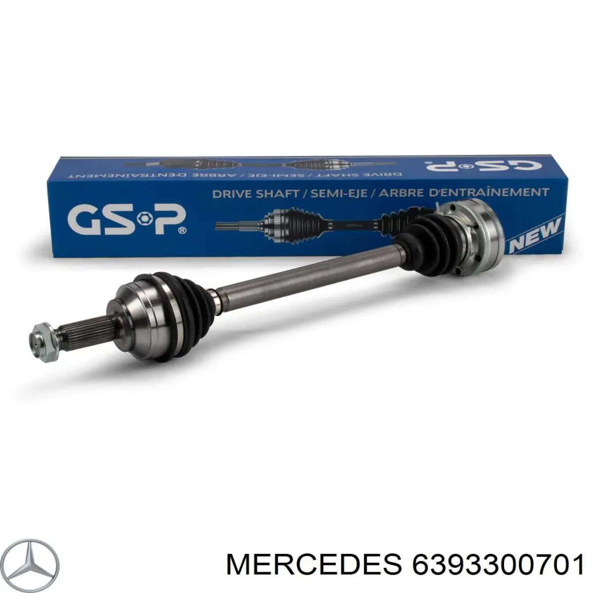 6393300701 Mercedes árbol de transmisión delantero