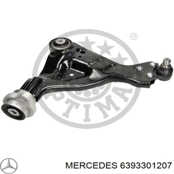 6393301207 Mercedes barra oscilante, suspensión de ruedas delantera, inferior izquierda