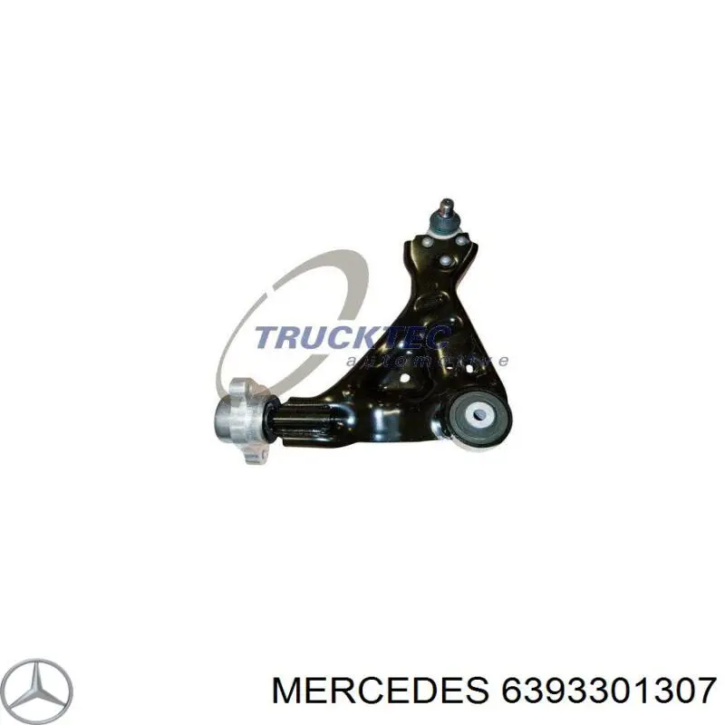 6393301307 Mercedes barra oscilante, suspensión de ruedas delantera, inferior derecha
