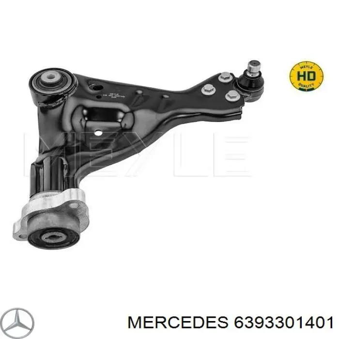 6393301401 Mercedes barra oscilante, suspensión de ruedas delantera, inferior izquierda