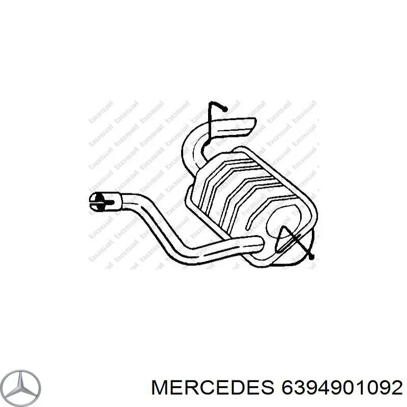 A639490109228 Mercedes filtro hollín/partículas, sistema escape