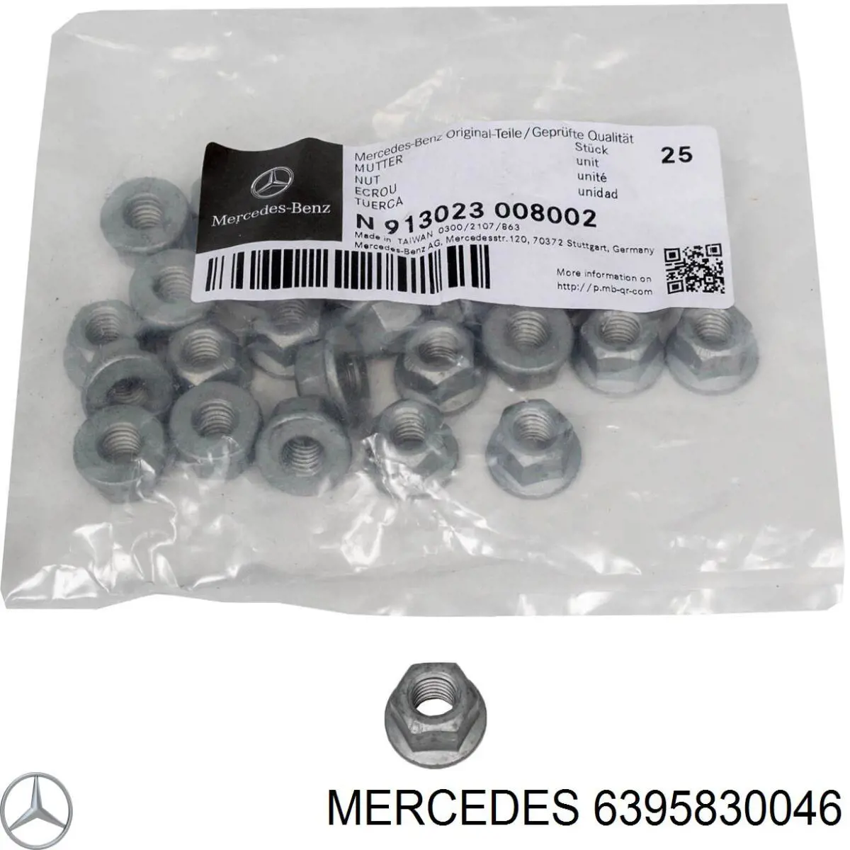 6395830046 Mercedes cojin de elevacion inferior (gato)