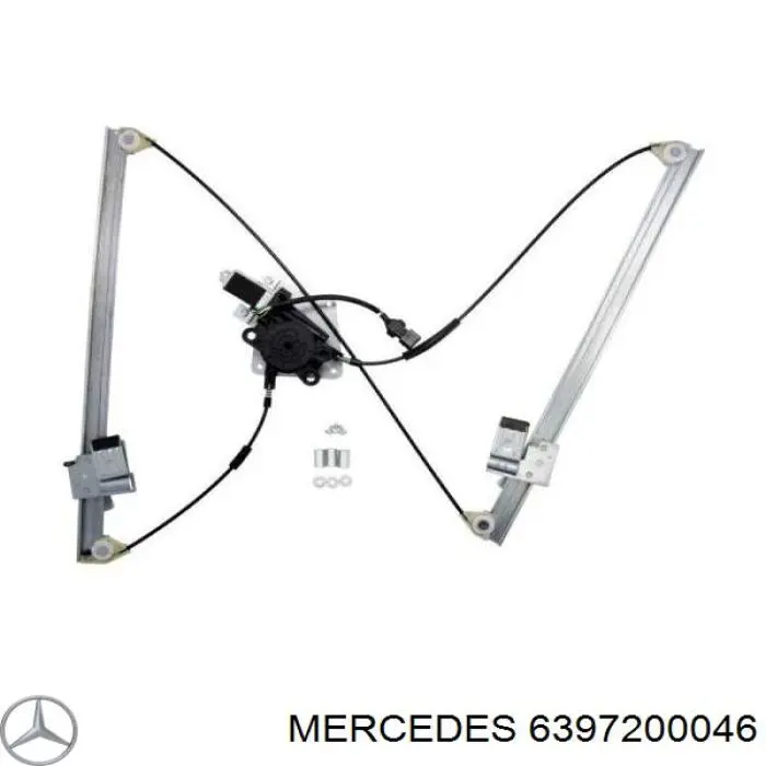6397200046 Mercedes mecanismo de elevalunas, puerta delantera izquierda