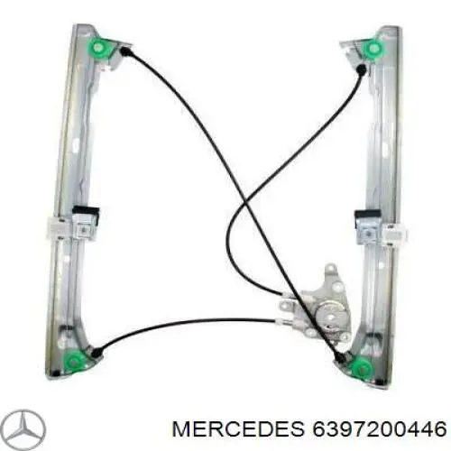 6397200446 Mercedes mecanismo de elevalunas, puerta delantera izquierda