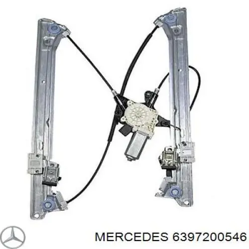 6397200546 Mercedes mecanismo de elevalunas, puerta delantera derecha