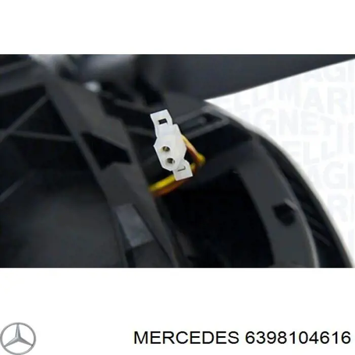 6398104616 Mercedes espejo retrovisor derecho