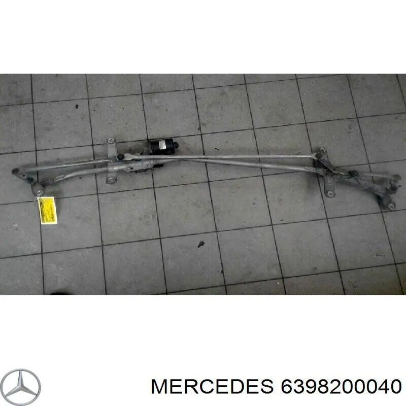 6398200040 Mercedes varillaje lavaparabrisas