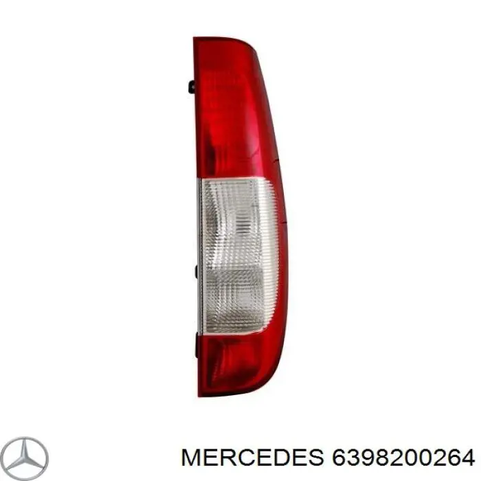 6398200264 Mercedes piloto posterior derecho