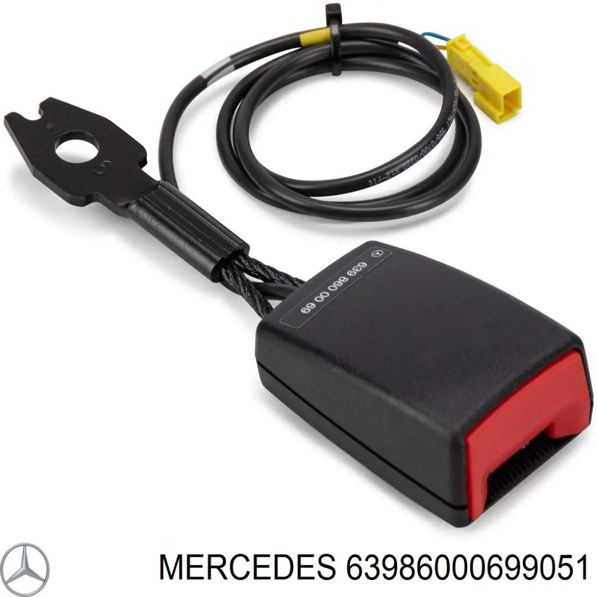 Comprar 63986000699051 Mercedes Palanca de bloqueo del cinturón de seguridad delantero izquierdo