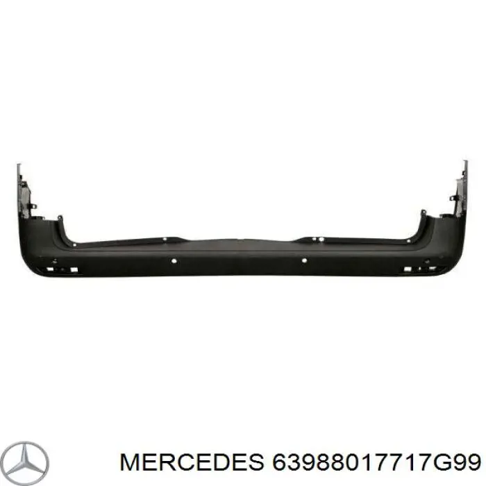 63988017717g99 Mercedes parachoques trasero, parte derecha