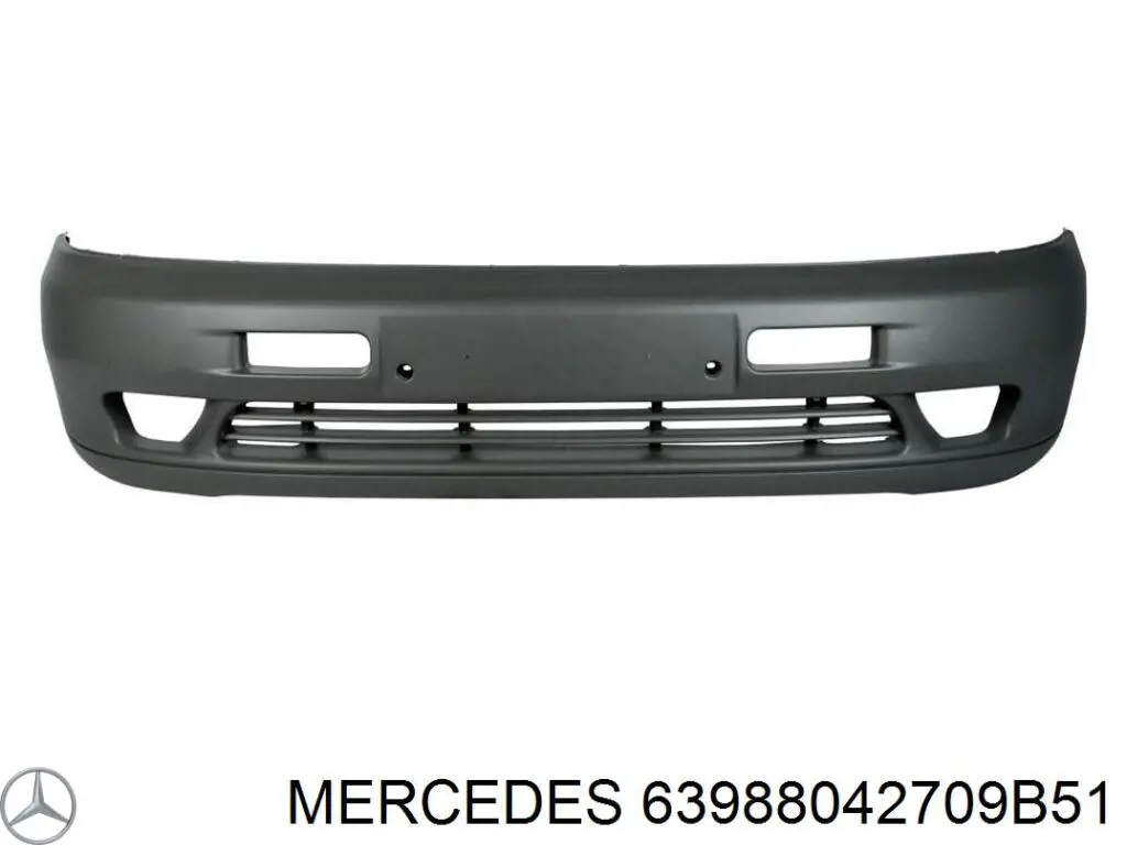 63988042709B51 Mercedes parachoques delantero