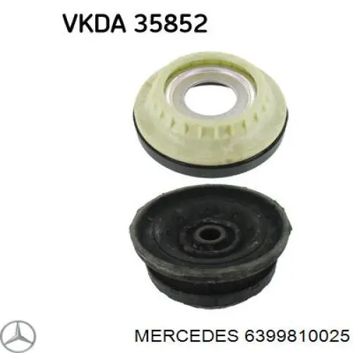 6399810025 Mercedes rodamiento amortiguador delantero