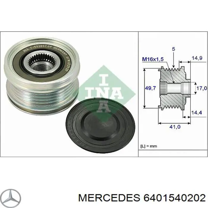 6401540202 Mercedes alternador