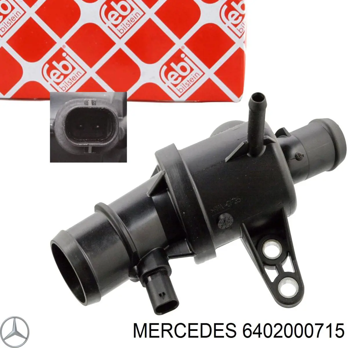 6402000715 Mercedes caja del termostato