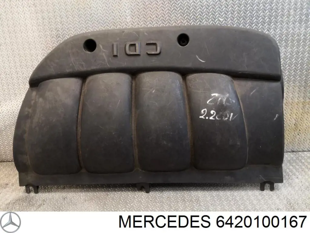 6420100167 Mercedes cubierta de motor decorativa