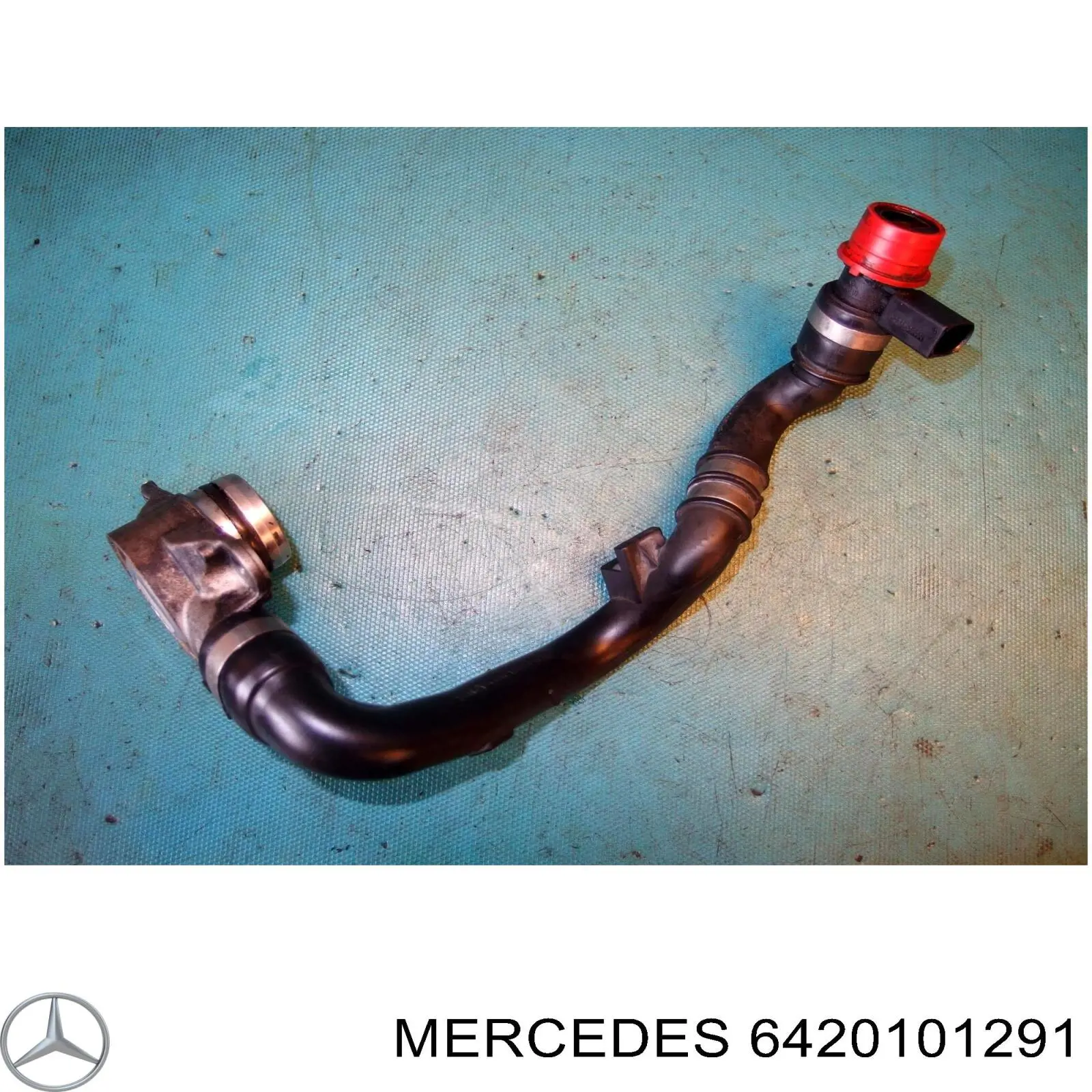 6420101291 Mercedes manguera tuberia de radiador (gases de escape)