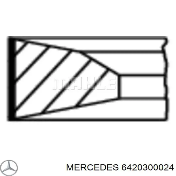 6420300024 Mercedes aros de pistón para 1 cilindro, std