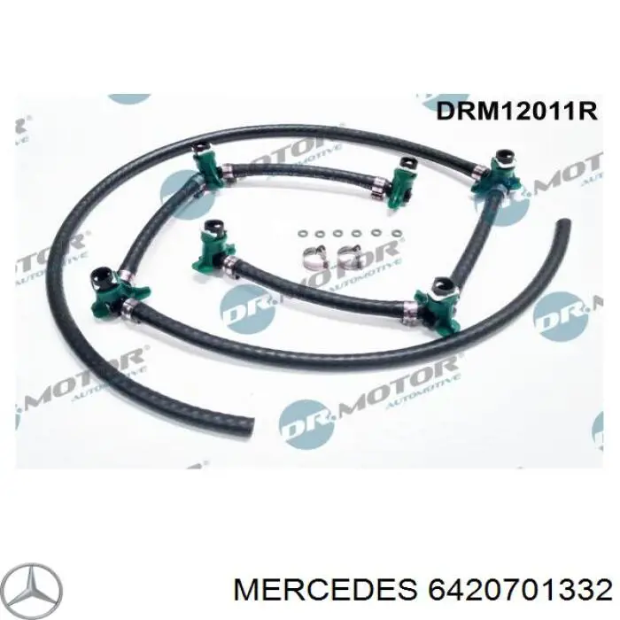 Tubería de retorno de combustible de los inyectores Mercedes A642070133264 precio, desde 54,48 EUR