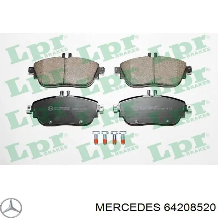 64208520 Mercedes pastillas de freno delanteras