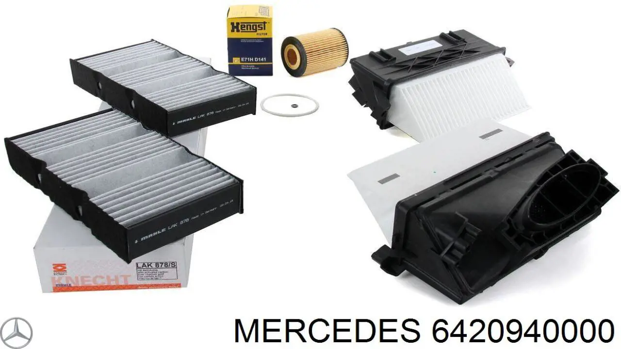 6420940000 Mercedes Filtro de aire de motor