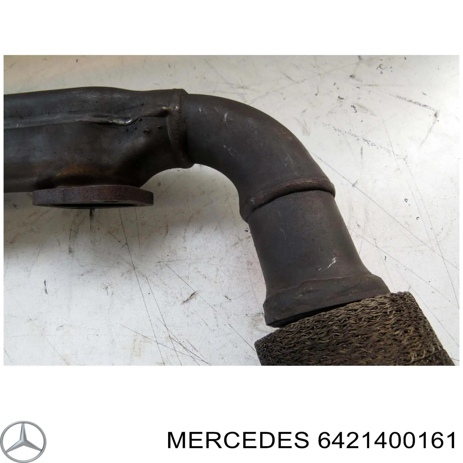 6421400161 Mercedes colector de escape, izquierda