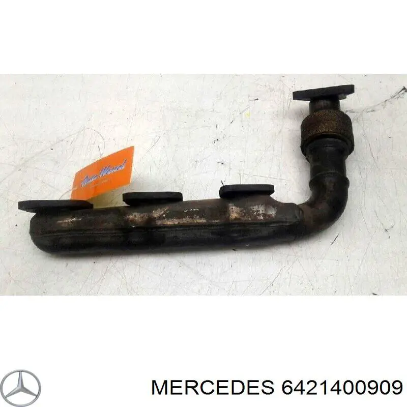 6421400909 Mercedes colector de escape, izquierda