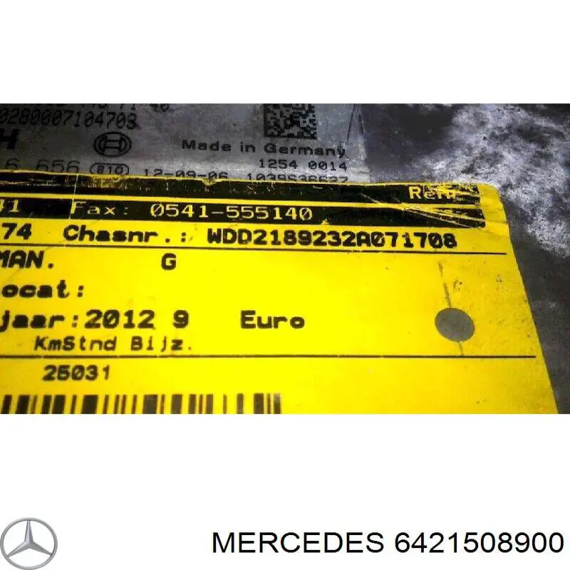Sensor de distancia por radar Mercedes 6421508900
