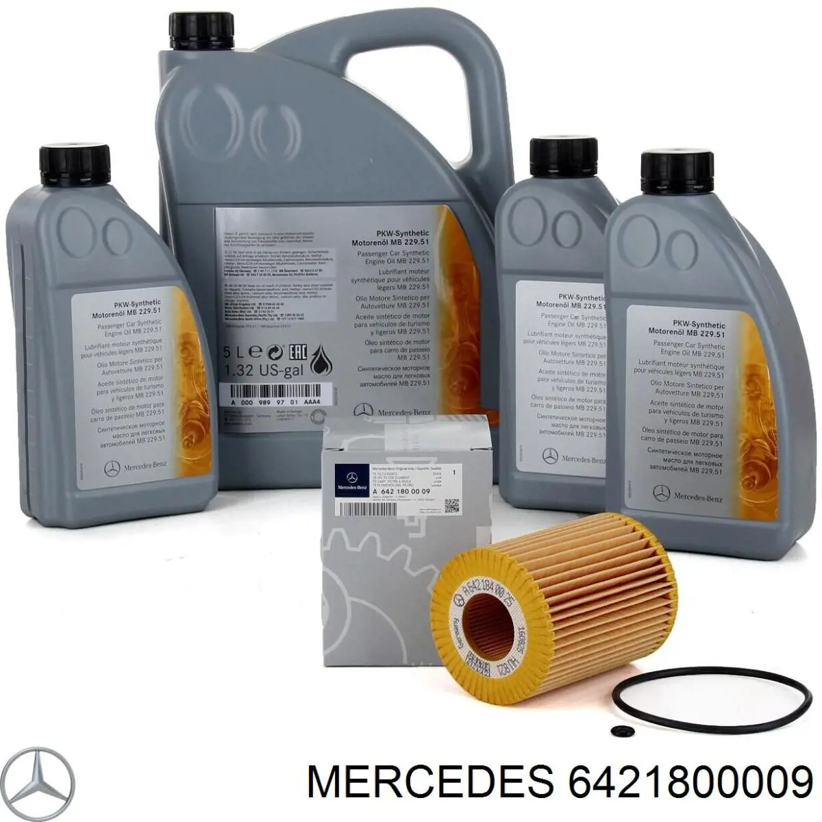 Filtro de aceite motor Mercedes 6421800009
