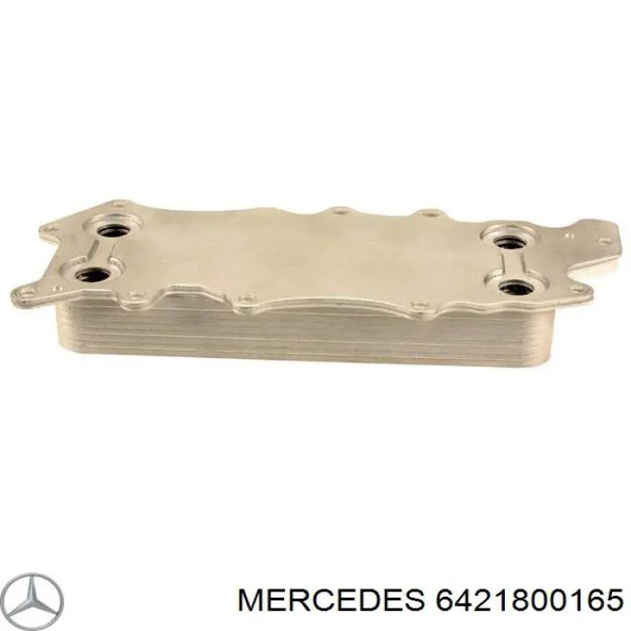 6421800165 Mercedes radiador de aceite, bajo de filtro