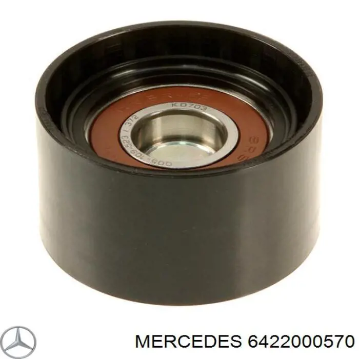 6422000570 Mercedes polea inversión / guía, correa poli v