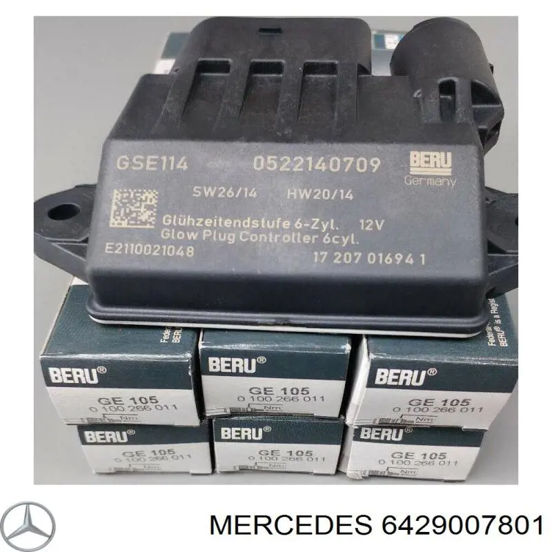 6429007801 Mercedes relé de bujía de precalentamiento