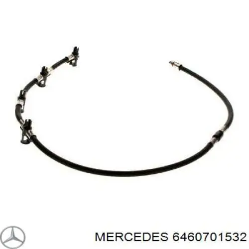 Tubería de retorno de combustible de los inyectores A6460701532 Mercedes