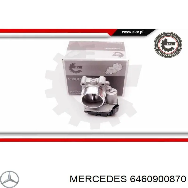 646 090 08 70 Mercedes cuerpo de mariposa completo