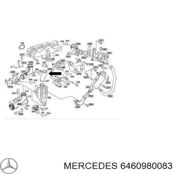 Comprar 6460980083 Mercedes Tubo intercooler