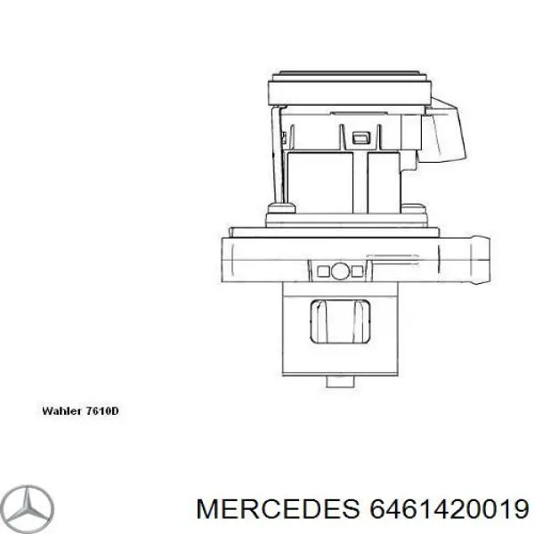 Válvula AGR Mercedes 6461420019