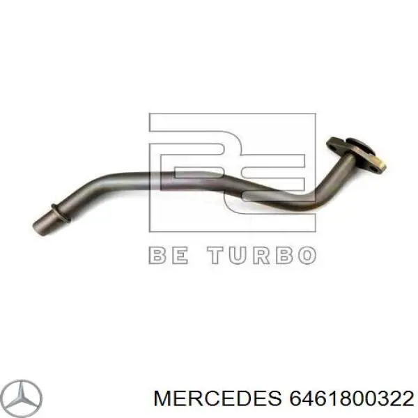 A6461800322 Mercedes tubo (manguera Para Drenar El Aceite De Una Turbina)