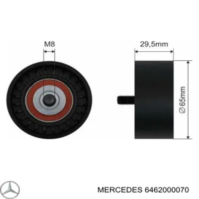 Tensor de correa de alternador A6112000670 Mercedes