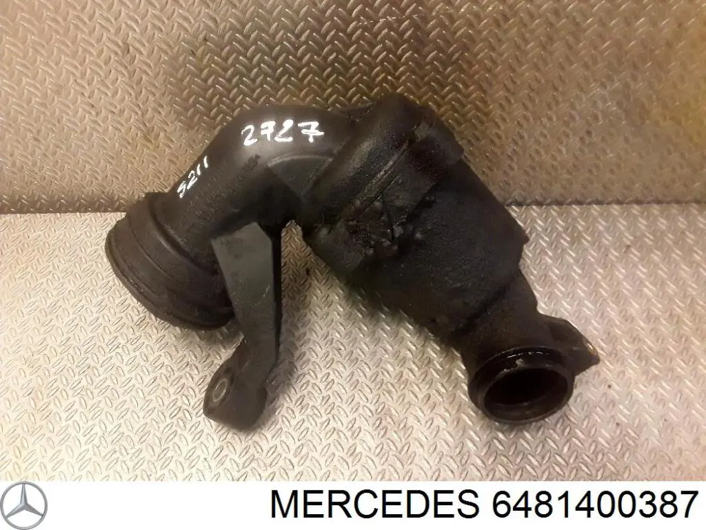 6481400387 Mercedes tubo flexible de aire de sobrealimentación derecho