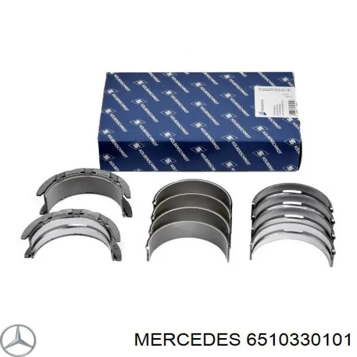 6510330101 Mercedes juego de cojinetes de cigüeñal, cota de reparación +0,50 mm