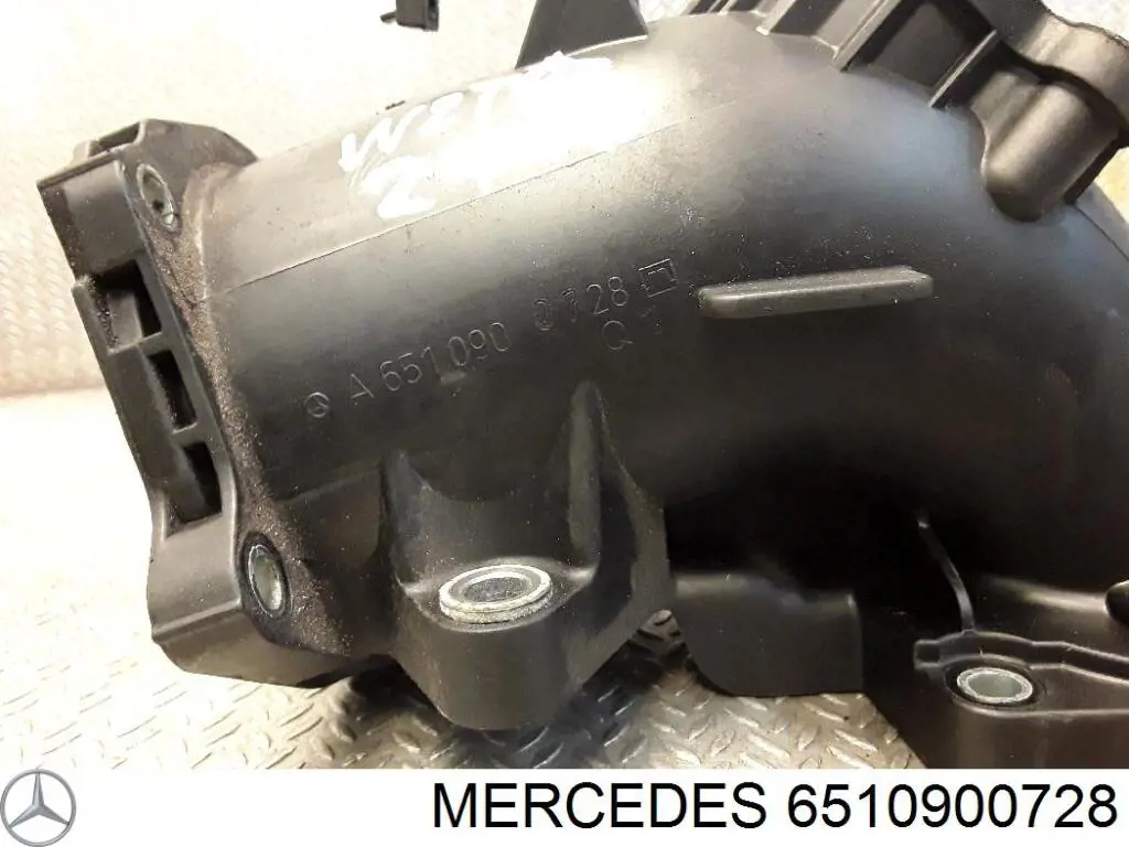 6510900728 Mercedes tubo flexible de aspiración, cuerpo mariposa