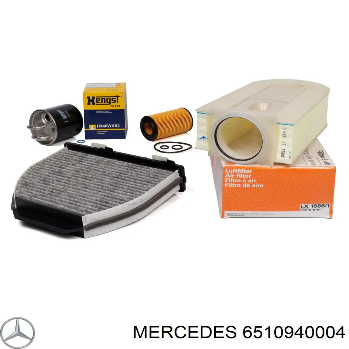 6510940004 Mercedes Filtro de aire de motor